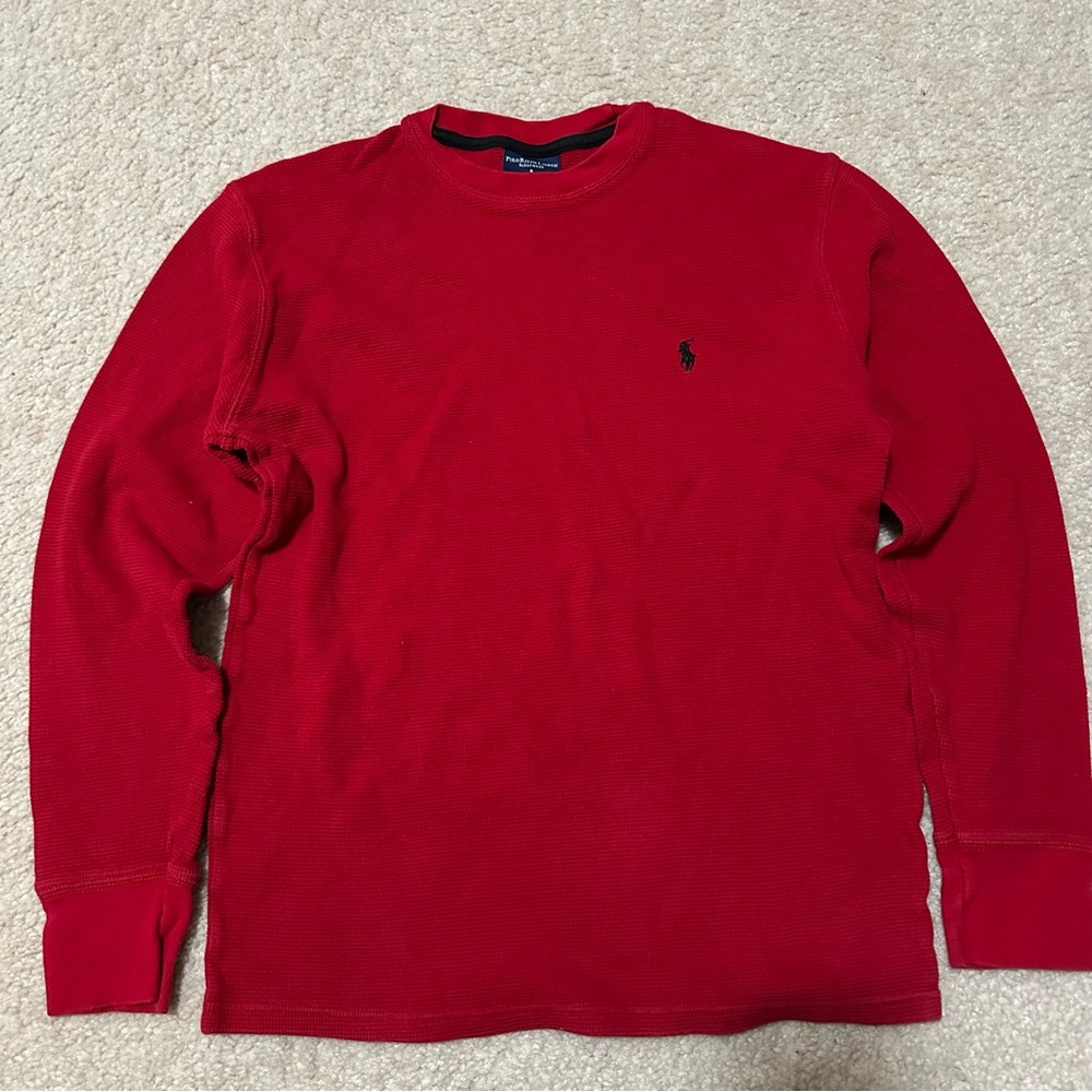 Polo Ralph Lauren Red waffle Sweater